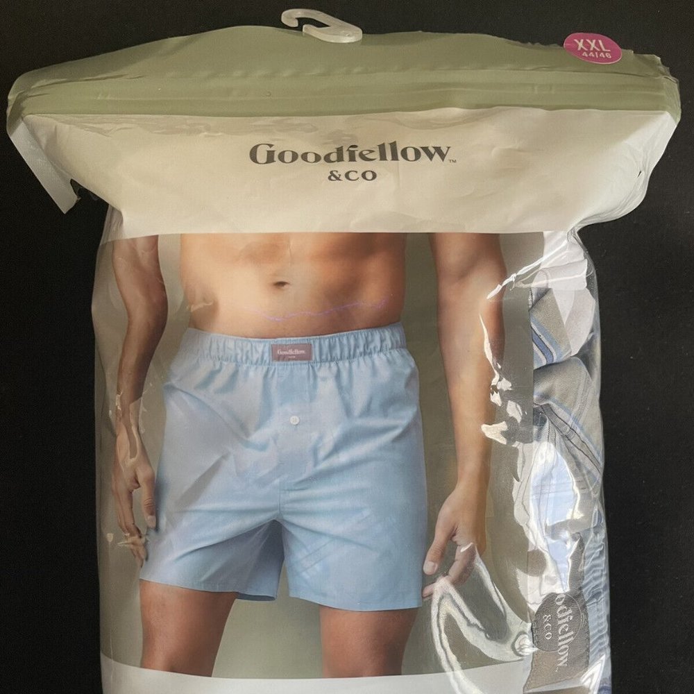 Men's Goodfellow & Co Blues - Boxer Shorts 4 pack - Size XXL (44/46)